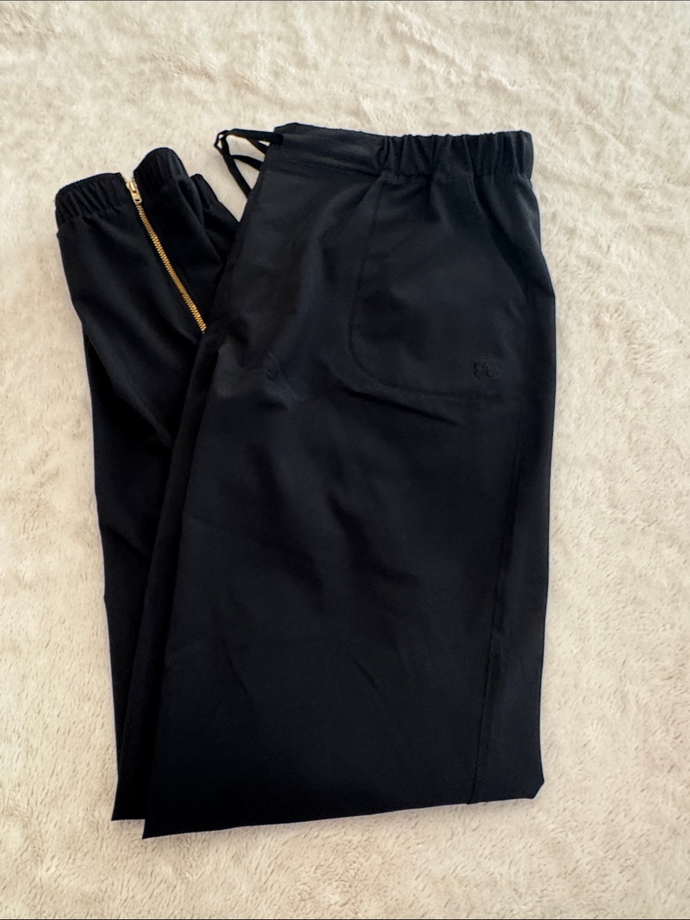 Albion Black Drawstring Jogger Pants